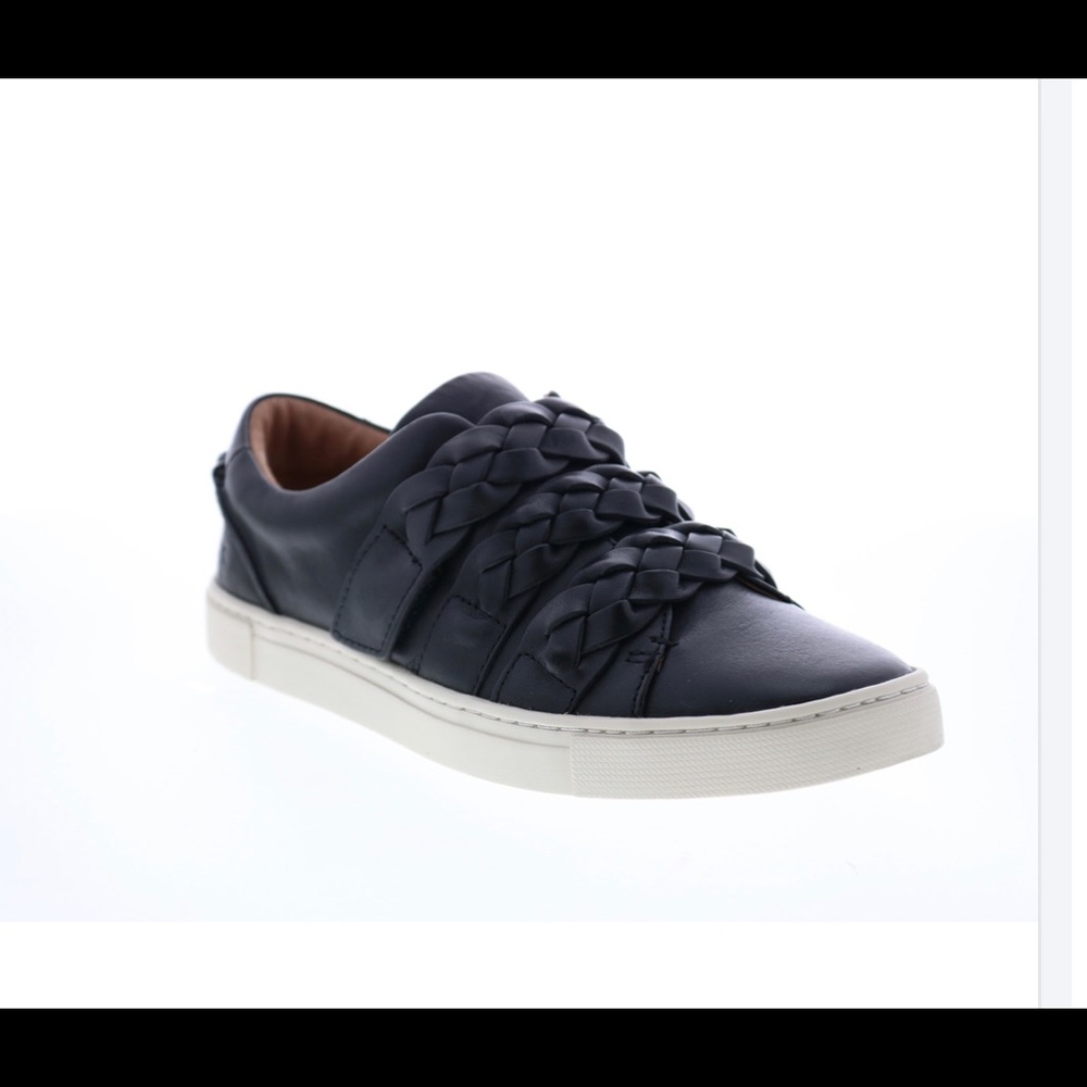 Frye Ivy Braid Strap Black Womens Lifestyle Sneakers. Size 7.5 M